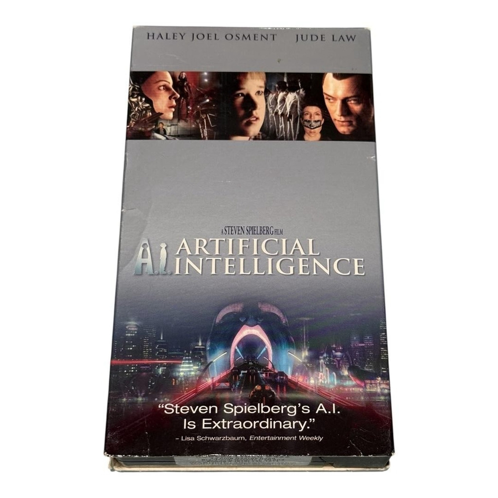 A.I. Artificial Intelligence VHS Sci-Fi Movie NTSC Steven Spielberg 2001 Tape